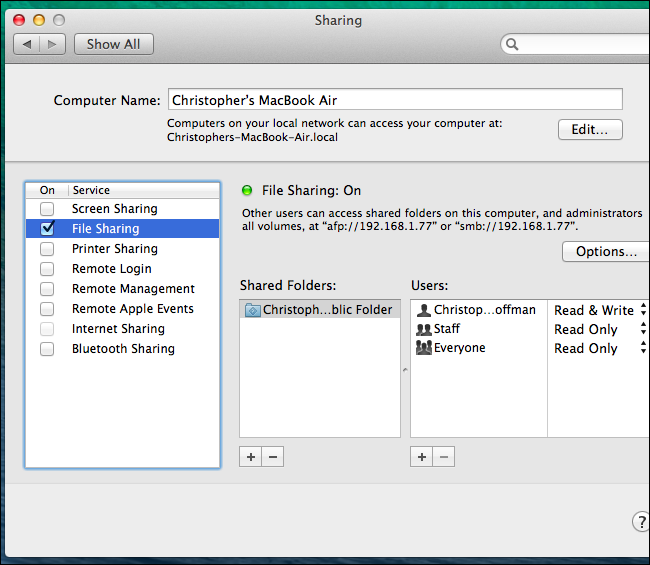 windows share viewer for mac